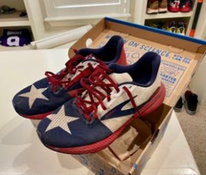 Brooks Launch shoes, Texas design